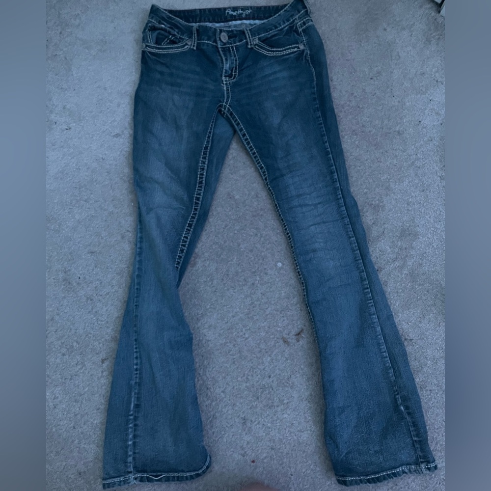 Amethyst Flair low rise Jeans y2k 2000s